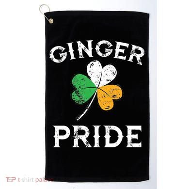 Awesome Ginger Pride St Patricks Day Irish Flag Clover Golf Towel