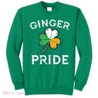 Awesome Ginger Pride St Patricks Day Irish Flag Clover Sweatshirt thumb 0