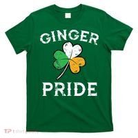 Awesome Ginger Pride St Patricks Day Irish Flag Clover T-Shirt thumb 0