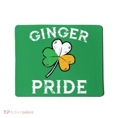Awesome Ginger Pride St Patricks Day Irish Flag Clover Mousepad