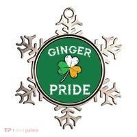 Awesome Ginger Pride St Patricks Day Irish Flag Clover Ornament thumb 0