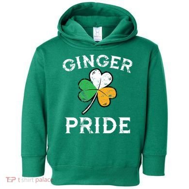 Awesome Ginger Pride St Patricks Day Irish Flag Clover Toddler Hoodie