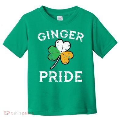 Awesome Ginger Pride St Patricks Day Irish Flag Clover Toddler T-Shirt