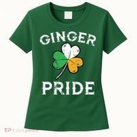 Awesome Ginger Pride St Patricks Day Irish Flag Clover Women's T-Shirt thumb 0