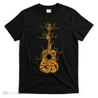 Acoustic Guitar Player Tree Nature Life Guitarist Musician T-Shirt thumb 0