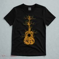 Acoustic Guitar Player Tree Nature Life Guitarist Musician T-Shirt thumb 5