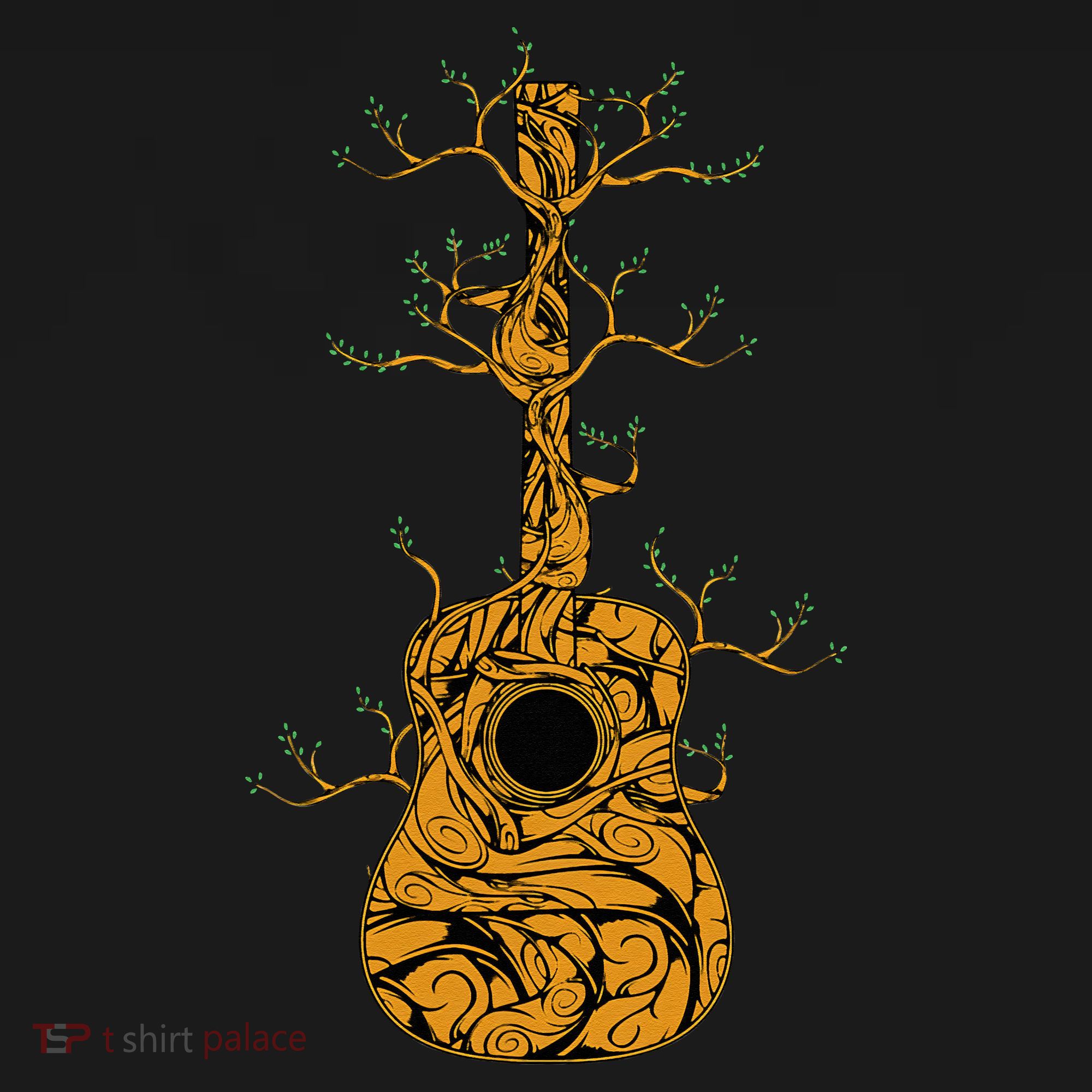 Acoustic Guitar Player Tree Nature Life Guitarist Musician Women's Tank Top