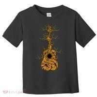 Acoustic Guitar Player Tree Nature Life Guitarist Musician Toddler T-Shirt thumb 0