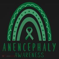 Anencephaly Green Rainbow Ribbon Awareness Month Gift Women's Hoodie thumb 2