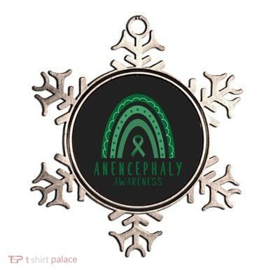 Anencephaly Green Rainbow Ribbon Awareness Month Gift Ornament