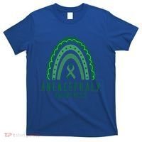 Anencephaly Green Rainbow Ribbon Awareness Month Gift T-Shirt thumb 0