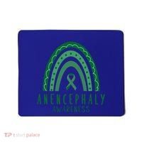 Anencephaly Green Rainbow Ribbon Awareness Month Gift Mousepad thumb 0