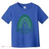Anencephaly Green Rainbow Ribbon Awareness Month Gift Toddler T-Shirt thumb 0