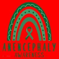 Anencephaly Green Rainbow Ribbon Awareness Month Gift Santa Hat thumb 1