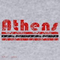 Athens Georgia Retro Three Stripe Weathered Women's Sweatshirt thumb 2