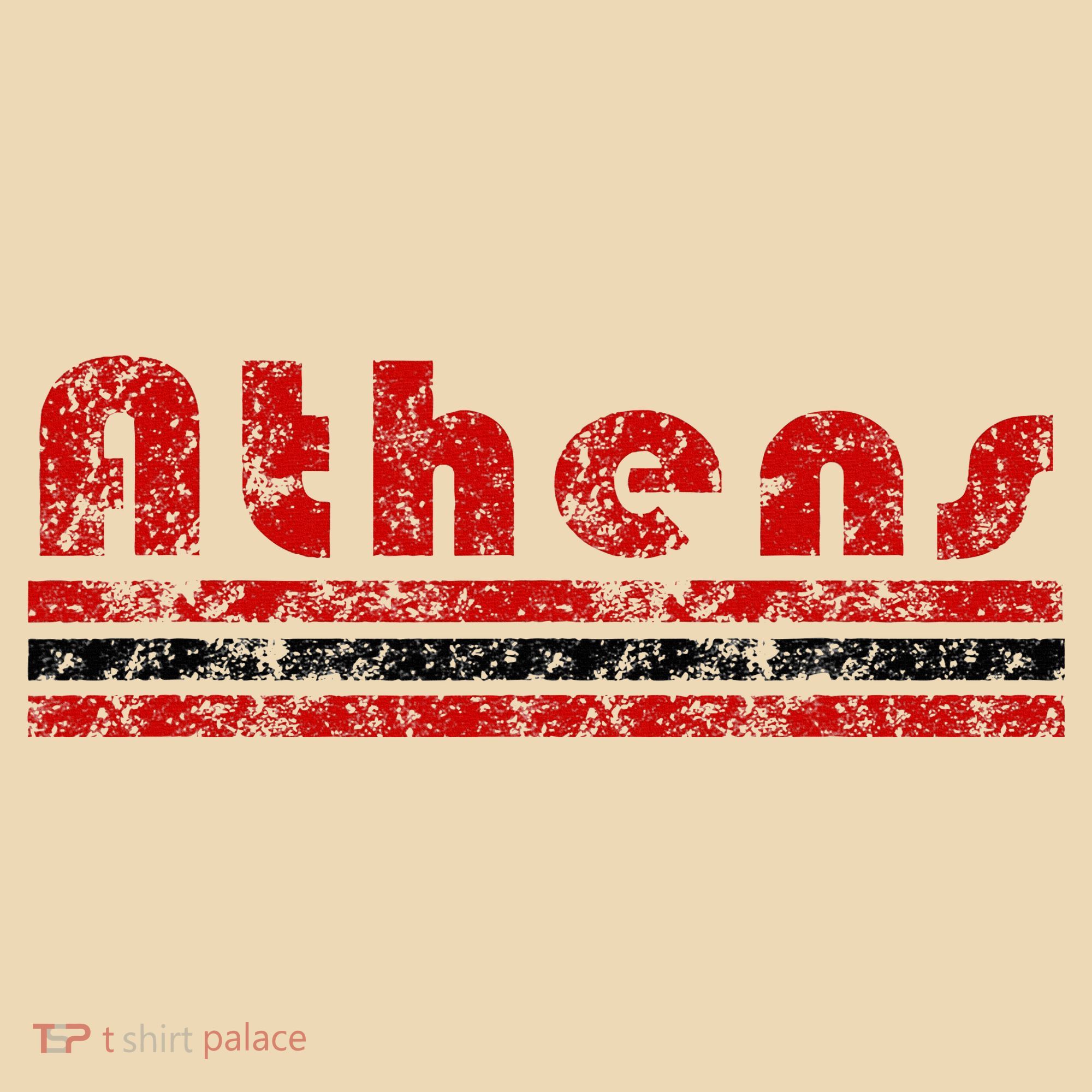 Athens Georgia Retro Three Stripe Weathered Tote Bag