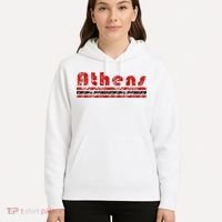 Athens Georgia Retro Three Stripe Weathered Hoodie thumb 5