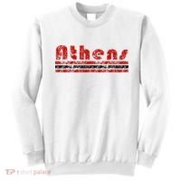 Athens Georgia Retro Three Stripe Weathered Sweatshirt thumb 0