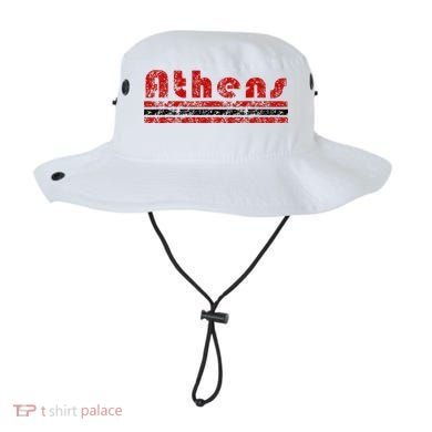 Athens Georgia Retro Three Stripe Weathered Bucket Hat