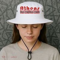 Athens Georgia Retro Three Stripe Weathered Bucket Hat thumb 3