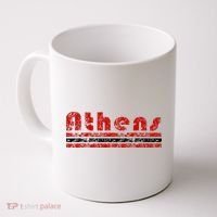Athens Georgia Retro Three Stripe Weathered Coffee Mug thumb 0