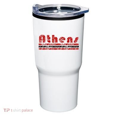 Athens Georgia Retro Three Stripe Weathered Tumbler