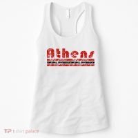 Athens Georgia Retro Three Stripe Weathered Women's Tank Top thumb 0
