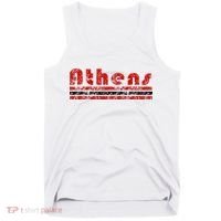 Athens Georgia Retro Three Stripe Weathered Tank Top thumb 0