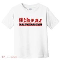 Athens Georgia Retro Three Stripe Weathered Toddler T-Shirt thumb 0