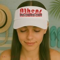 Athens Georgia Retro Three Stripe Weathered Visor thumb 2