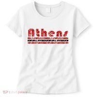 Athens Georgia Retro Three Stripe Weathered Women's T-Shirt thumb 0