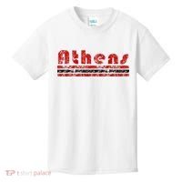 Athens Georgia Retro Three Stripe Weathered Kids T-Shirt thumb 0