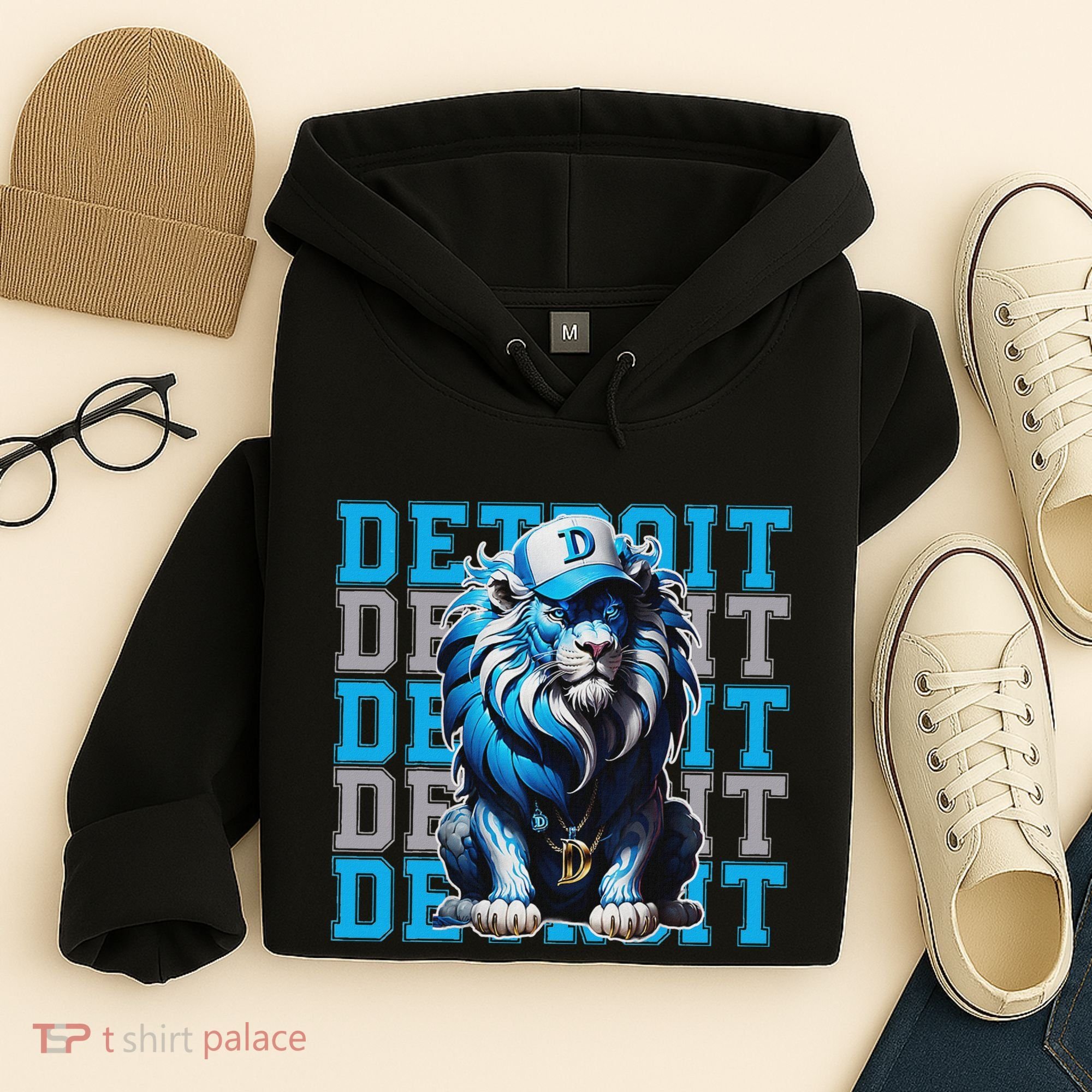 All Grit Retro Lion Lover Hoodie