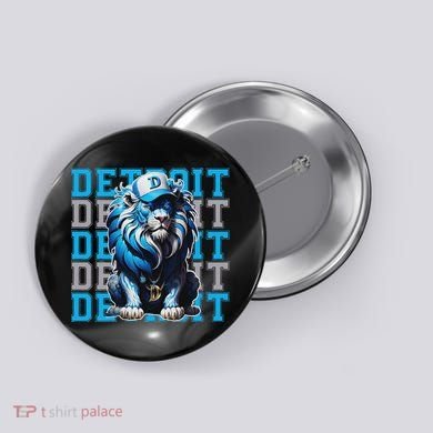 All Grit Retro Lion Lover Button