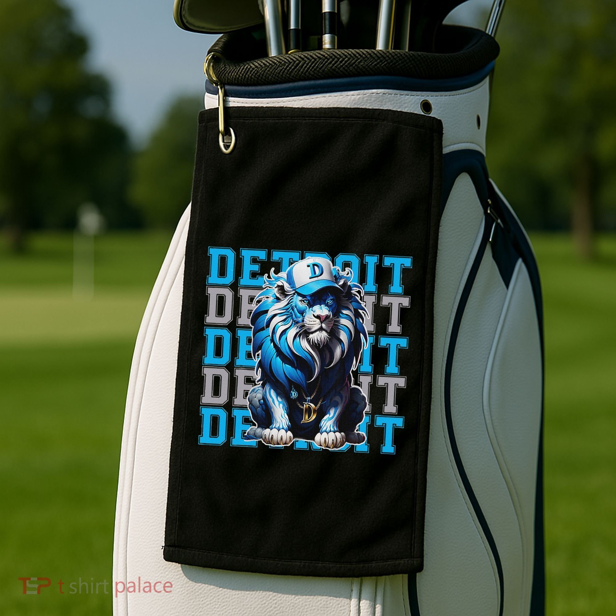 All Grit Retro Lion Lover Golf Towel