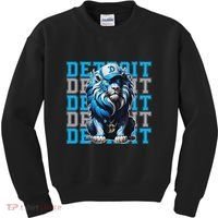 All Grit Retro Lion Lover Kids Sweatshirt thumb 0