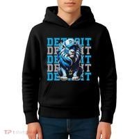 All Grit Retro Lion Lover Kids Hoodie thumb 4