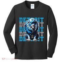 All Grit Retro Lion Lover Kids Long Sleeve Shirt thumb 0