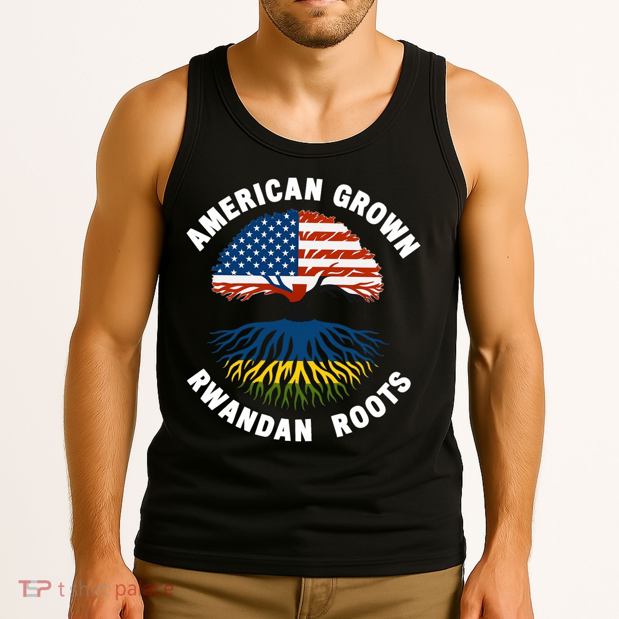 American Grown Rwandan Roots Tank Top