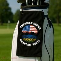 American Grown Rwandan Roots Golf Towel thumb 2