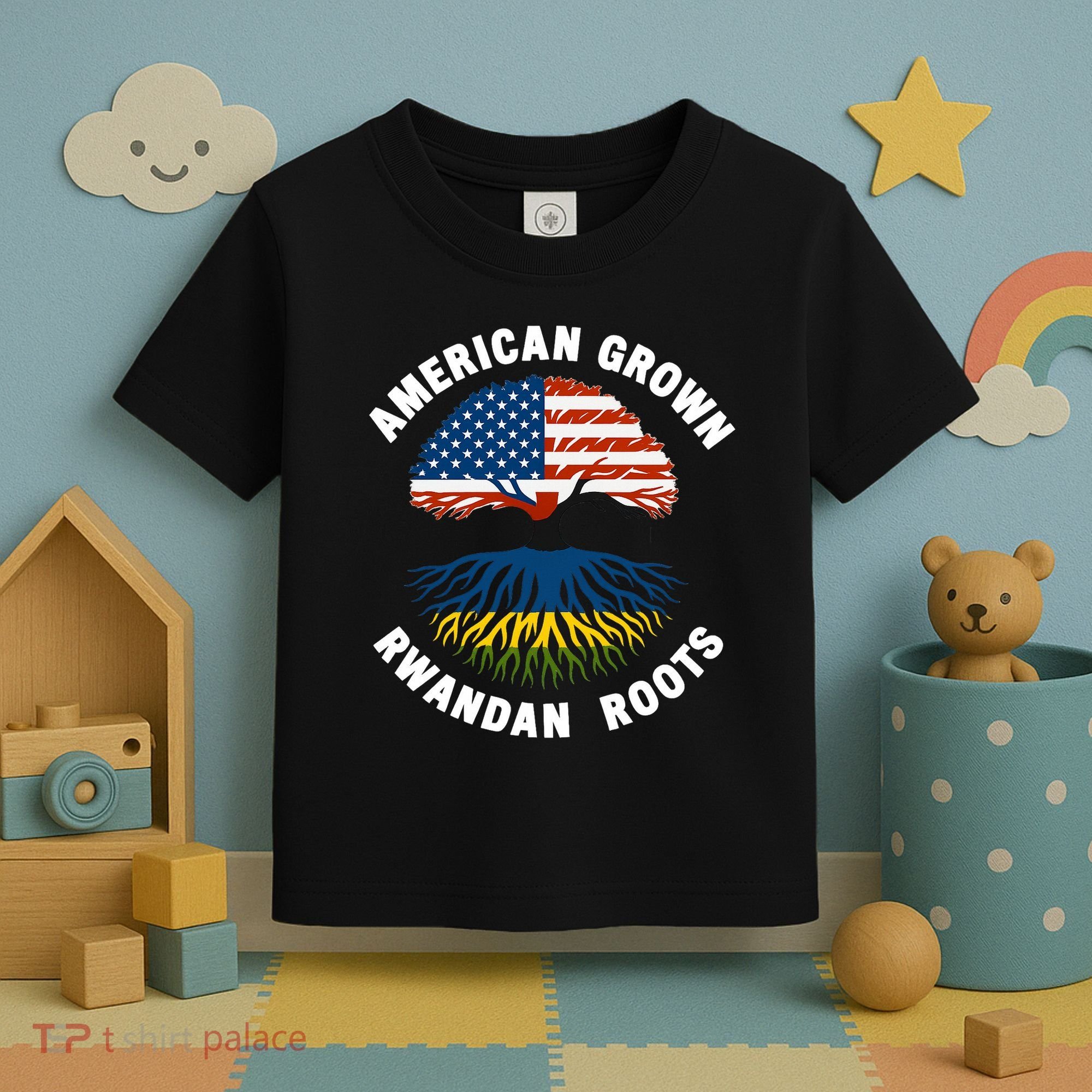 American Grown Rwandan Roots Toddler T-Shirt