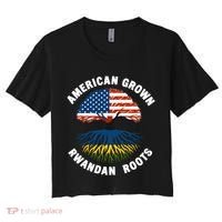 American Grown Rwandan Roots Women's Crop Top Tee thumb 0