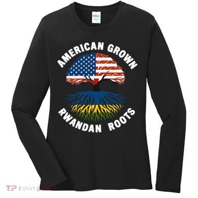 American Grown Rwandan Roots Women's Long Sleeve Shirt