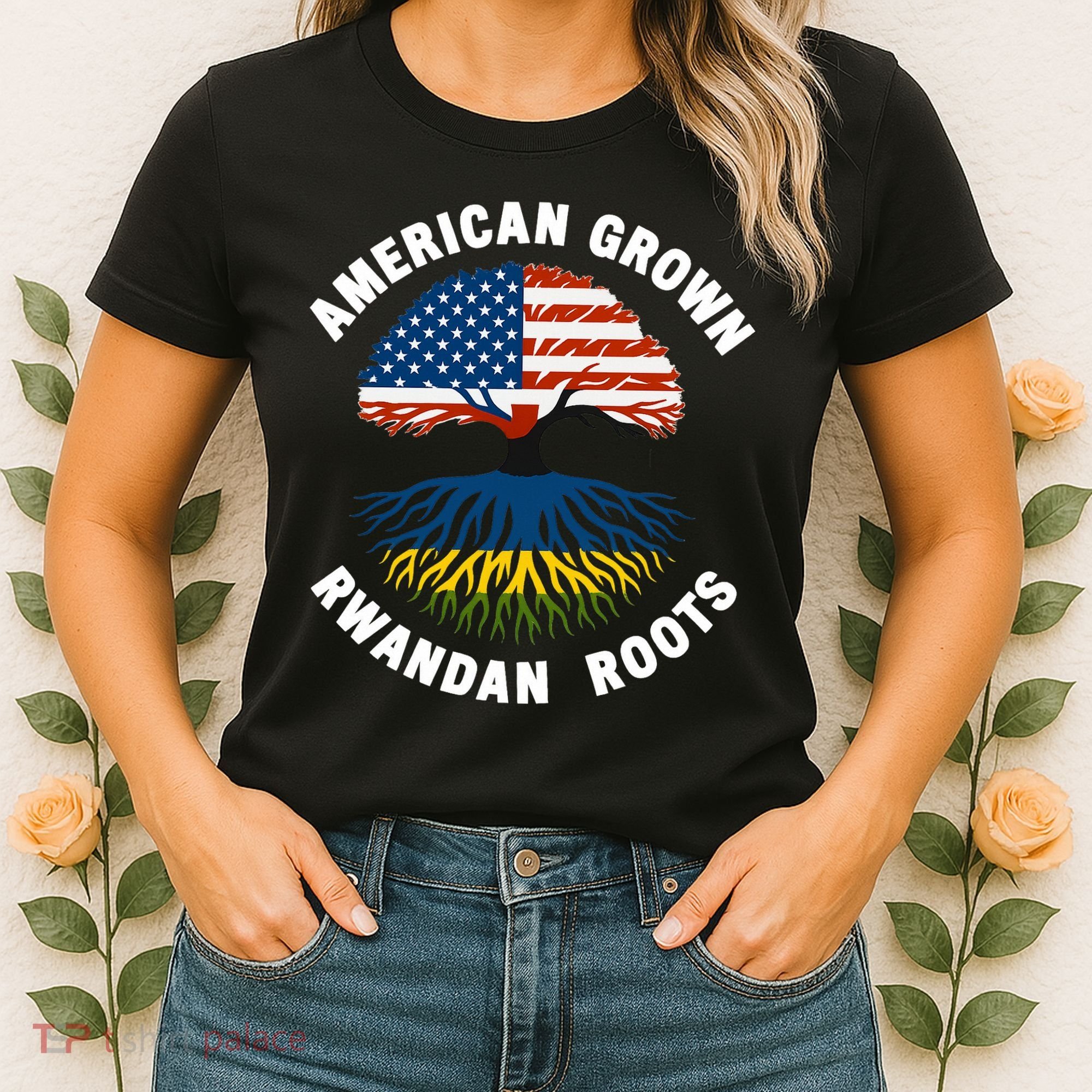 American Grown Rwandan Roots Women's T-Shirt