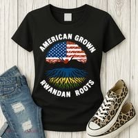 American Grown Rwandan Roots Women's T-Shirt thumb 3