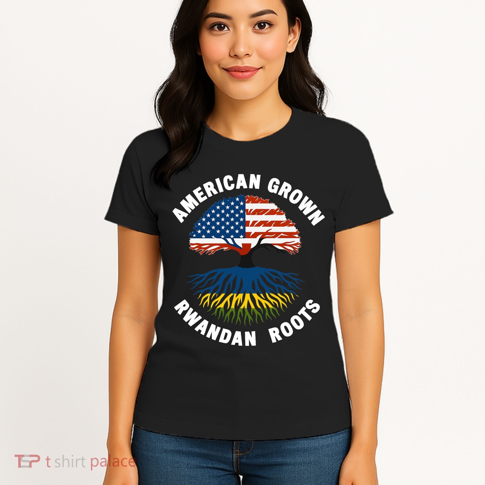 American Grown Rwandan Roots Women's T-Shirt