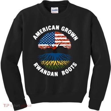 American Grown Rwandan Roots Kids Sweatshirt