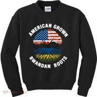 American Grown Rwandan Roots Kids Sweatshirt thumb 0