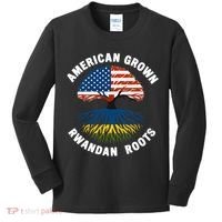 American Grown Rwandan Roots Kids Long Sleeve Shirt thumb 0