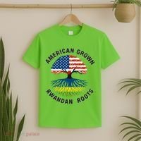 American Grown Rwandan Roots T-Shirt thumb 2